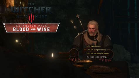Turns out he's also a sneaky one, hidden so well in the background of the game that even its biggest. Witcher 3 Blood and Wine Curse Riddle - None shall sit and dine with you at your table... - YouTube