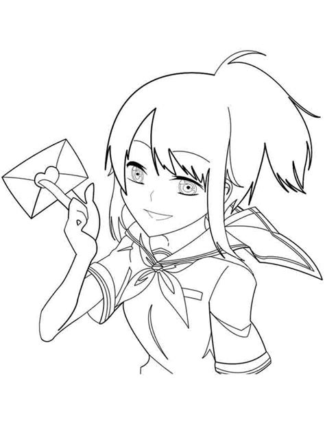 Yandere Simulator Coloring Pages