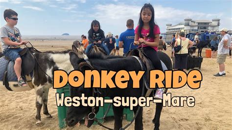 Donkey Ride At Weston Super Mare Youtube