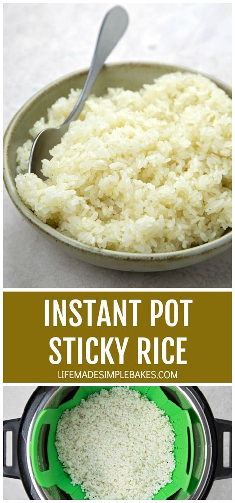 Instant Pot Sticky Rice Fool Proof Recipe Life Made Simple