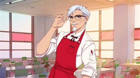 Kfc Is Launching An Official Anime Dating Simulator Featuring Colonel