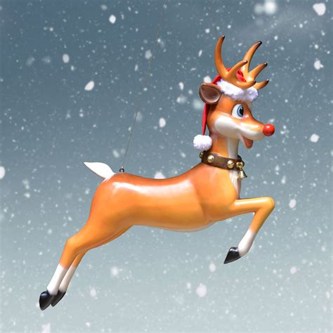 Flying Christmas Reindeer Christmas Night Inc