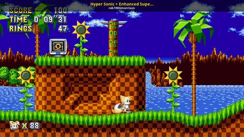 Hyper Sonic Enhanced Super Forms Sonic Mania Mods