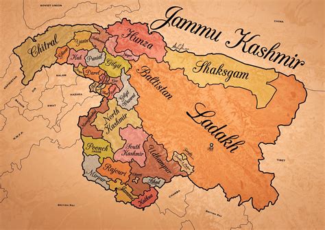 The State Of Jammu And Kashmir As It Was At Its Largest Extent Under