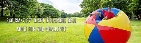 Giant Beach Ball 8ft Diameter Extra Large Inflatable Ball Pool Toy