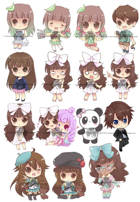 Chibi Commissions By Runawaywithyou On Deviantart Chibi Drawings