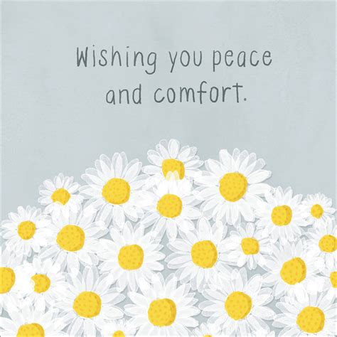 Sympathy Card Wishing You Peace And Comfort Affirmations