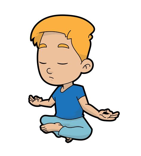 Meditation Clipart Calm Boy Meditation Calm Boy Transparent Free For