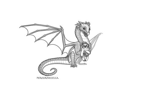 Baby Rainwing Base By Peregrinecella On Deviantart Wings Of Fire