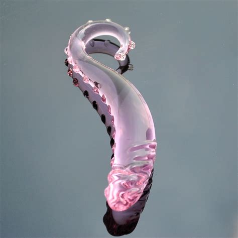 30mm Pink Pyrex Glass Dildo Artificial Penis Crystal Fake Anal Plug