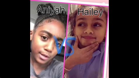 Aniyah Vs Hailey Youtube