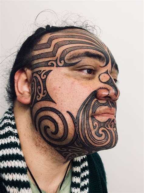 Moko Kanohi Maori Facial Tattoo