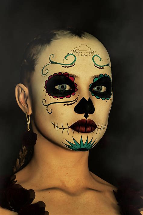 Sugar Skull Day Of The Dead Face Paint By Liam Liberty