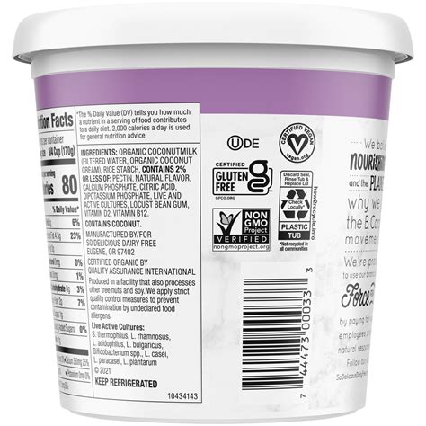So Delicious Unsweetened Vanilla Coconut Milk Yogurt 24 Oz Shipt