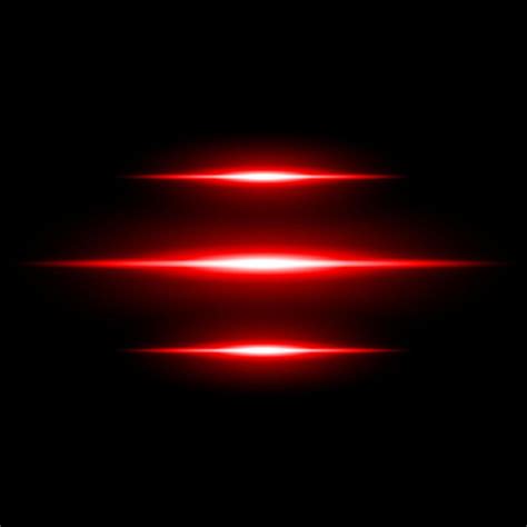 Abstract Red Light Flare Ray Effect Illuminated On Dark Background