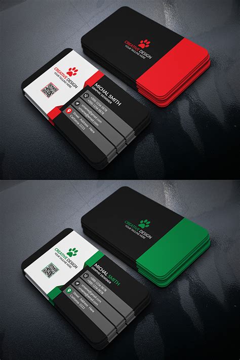 25 New Professional Business Card Free Psd Templates