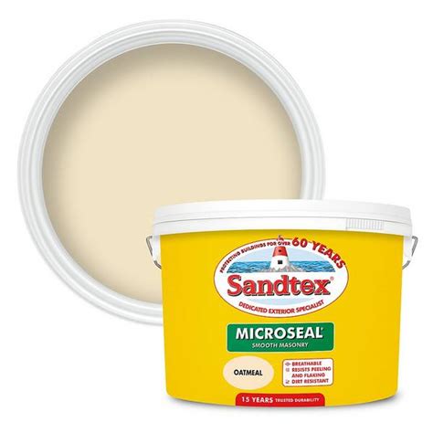 Offer Homebase Sandtex Ultra Smooth Masonry Paint Oatmeal