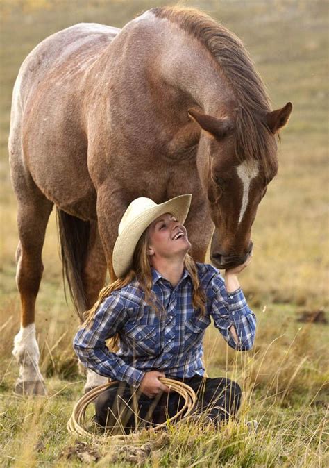 Cowgirl And Horse Cowgirl And Horse Horses Horse Girl