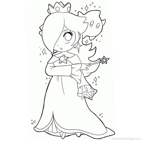 Coloring Page Princess Rosalina In Super Mario Coloring Pages My Xxx Hot Girl