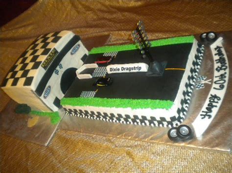 Drag Strip For 60th Birthday Cake Is Done With All Bc And Fondant