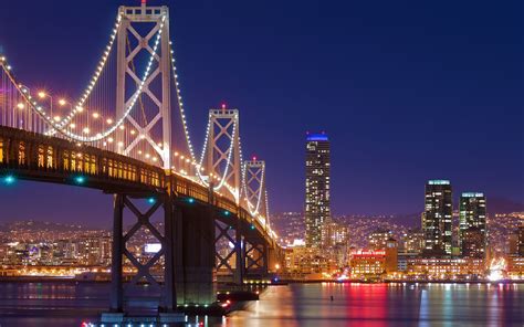 Oakland Bay Bridge San Francisco Twilight San Francisco At Night Bay