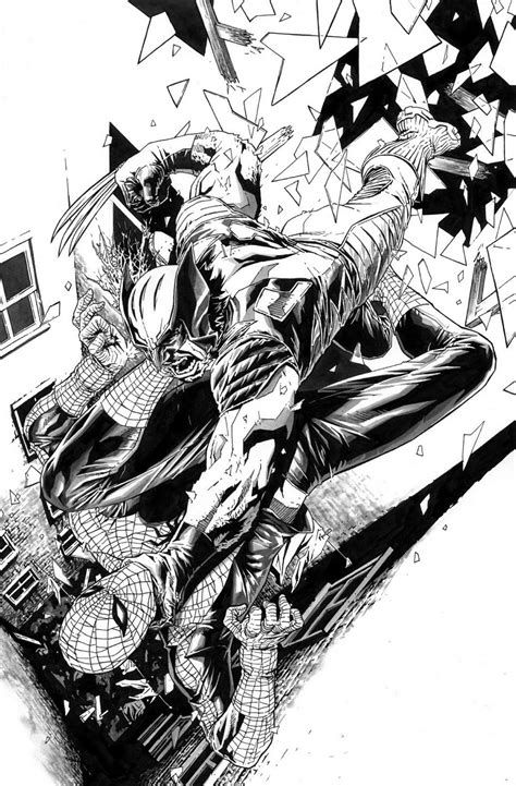 West Coast Avengers Wolverine Vs Spider Man By Lee Bermejo