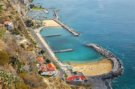 Premium Photo Calheta Beach In Madeira Portugal