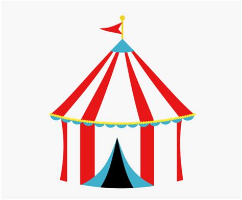 Tent Carnival Circus Clip Art Transparent Background Circus Clipart