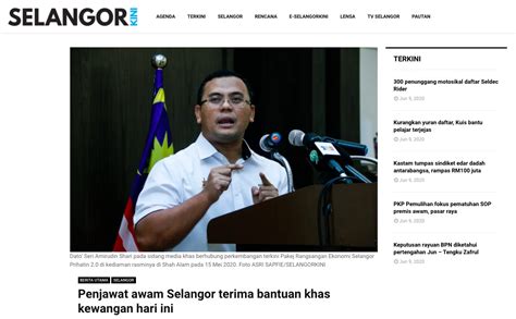Terkini buletin awani khas perkembangan terkini situasi politik negara malaysia2020. Selangor Kini : Penjawat awam Selangor terima bantuan khas ...