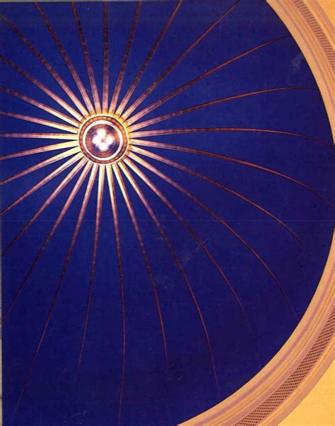 Ceiling domes are amazing architectural details to be used in opening up the interior space. YSL Blue dome ceiling with gold leaf detail | Blue and ...