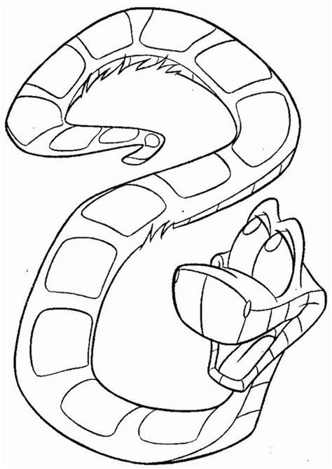 64 jungle book printable coloring pages for kids. Free & Easy To Print Snake Coloring Pages in 2020 | Snake ...