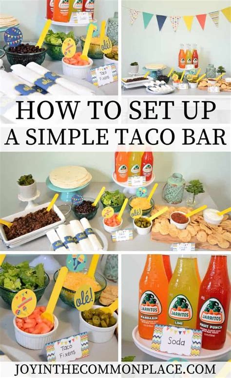 How To Set Up A Simple Taco Bar Fiesta Party Food Party Food Themes