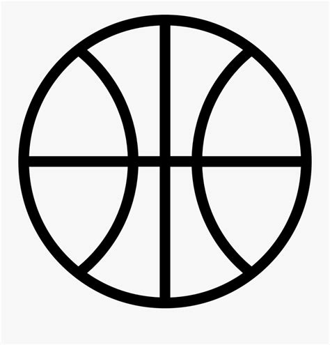 Transparent White Basketball Png Black And White Basketball Clip Art