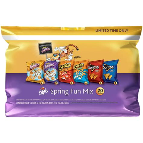 Frito Lay 2go Spring Fun Mix Potato Chip Variety Pack 20 Ct Bag