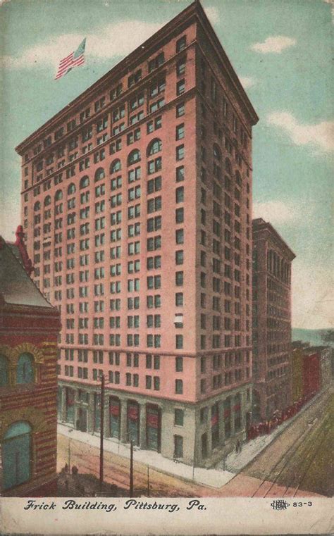 Antique 1909 Postcard Of The Frick Building Built By Henry Clay Frick