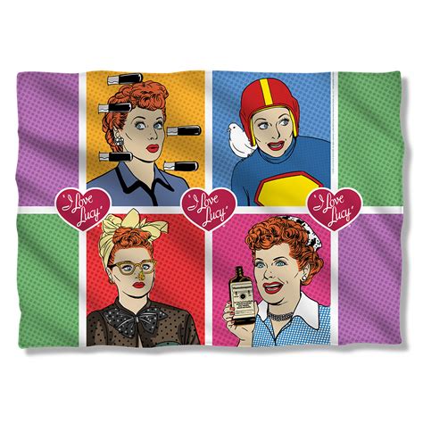 i love lucy comic sublimated pillow case