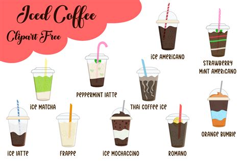 Iced Coffee Clipart Free Graphic By Free Graphic Bundles · Creative Fabrica