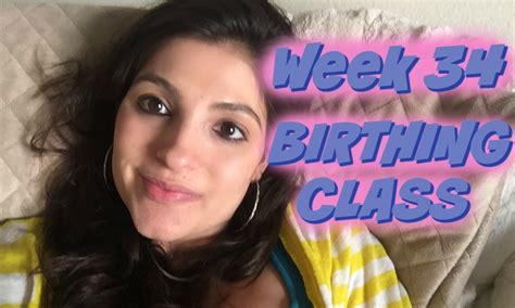 pregnancy vlog week 34 birthing class buzzchomp vlog