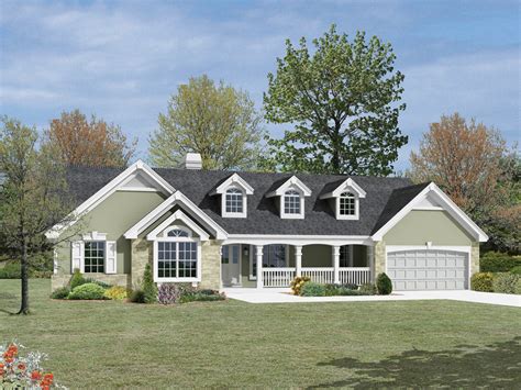 The shrubs, small trees, and hedges play a very important role in giving symmetry to the home, and the better the symmetrical fashion the better the. Foxridge Country Ranch House Plans | Country Ranch Home Plans