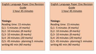 English language paper 2 question 5 revision. AQA English Language Paper 1 Q.1-5 flip revision guide ...