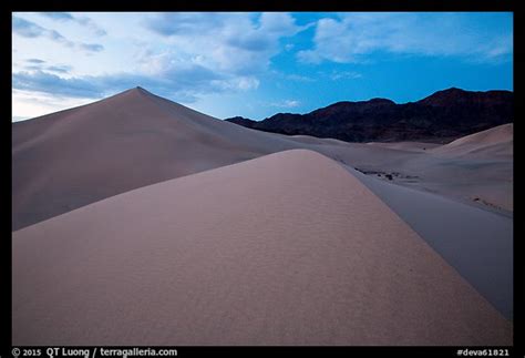 Picturephoto Ibex Sand Dunes And Mountains At Dusk Death Valley