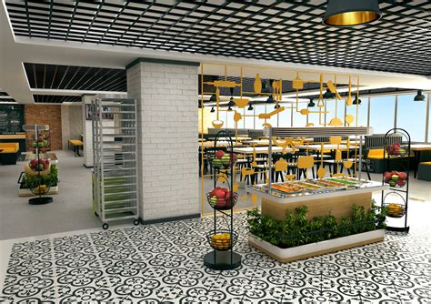 Interior Cafeteria Design On Behance