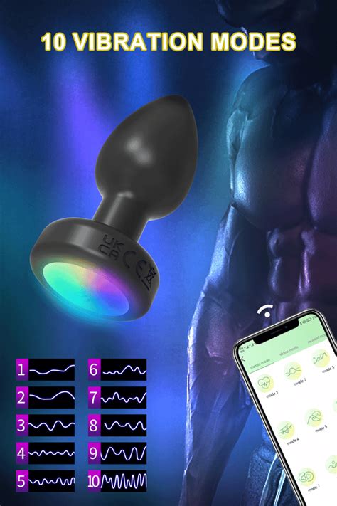 App Control Anal Vibrator Bluetooth Butt Plug Men Prostate Massager