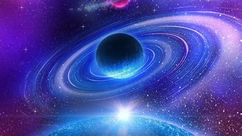 Wallpaper Beautiful Space Galaxy Nebula Planet Stars 2560x1600 Hd Picture Image