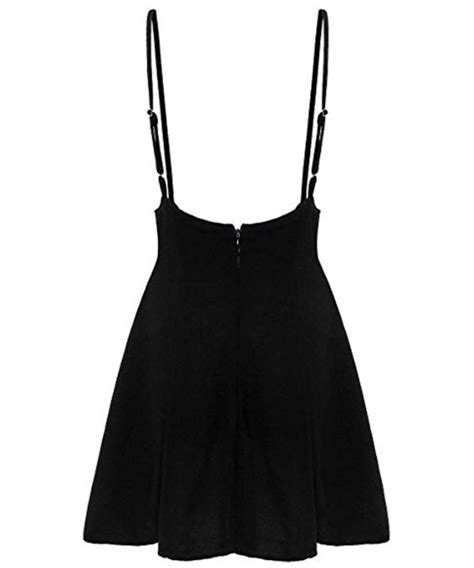 Womens Mini Suspender Skirt High Elastic Waist Versatile Flared Hem