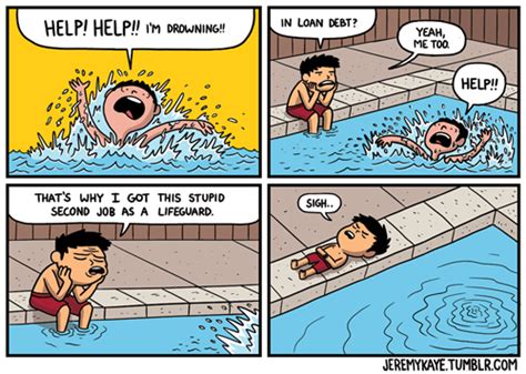 Guess We All Are Kind Of Drowning Eh Web Comics 4koma Comic Strip