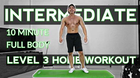 Intermediate 10 Minute Full Body Workout Level 3 Home Workout No