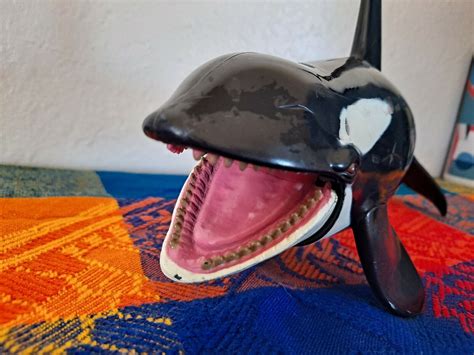 Killer Whale Orca 12 Inch Figure Chap Mei Toy Moving Mouth Ebay