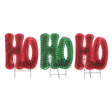 Ge Staybright Led Tape Light Ho Ho Ho Sign In The Outdoor Christmas