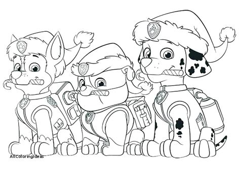 The pups are decorating for christmas. Paw Patrol Coloring Pages Halloween at GetColorings.com ...